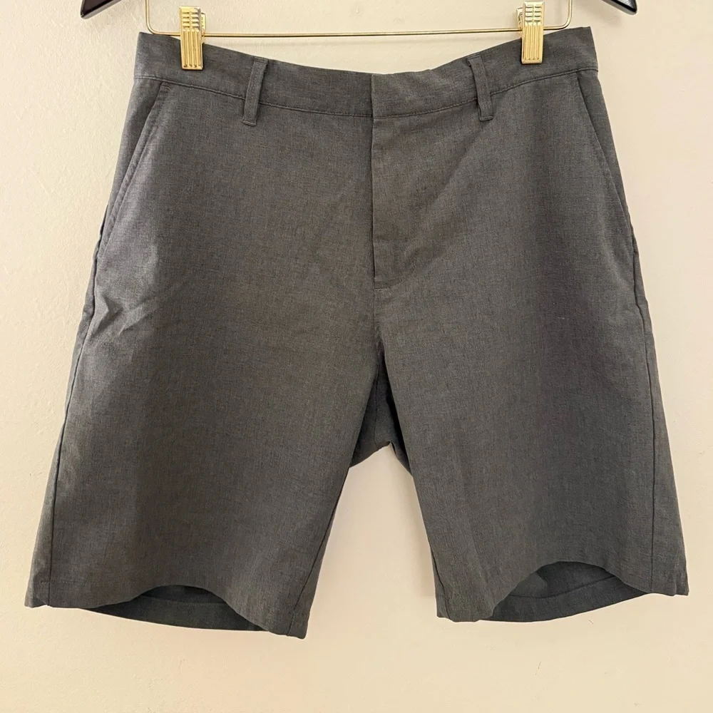 14th & Union Charcoal Flat Front Shorts